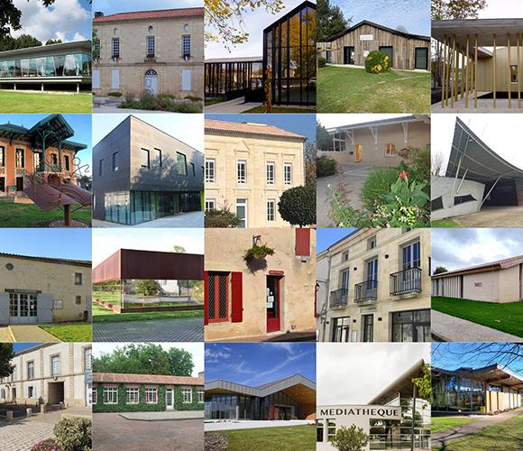 Mosaïque des bibliothèques du réseau biblio.gironde